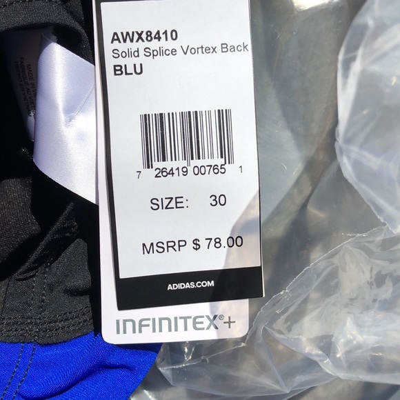 Adidas Solid Splice Vortex Back One Piece … - Picture 10 of 12